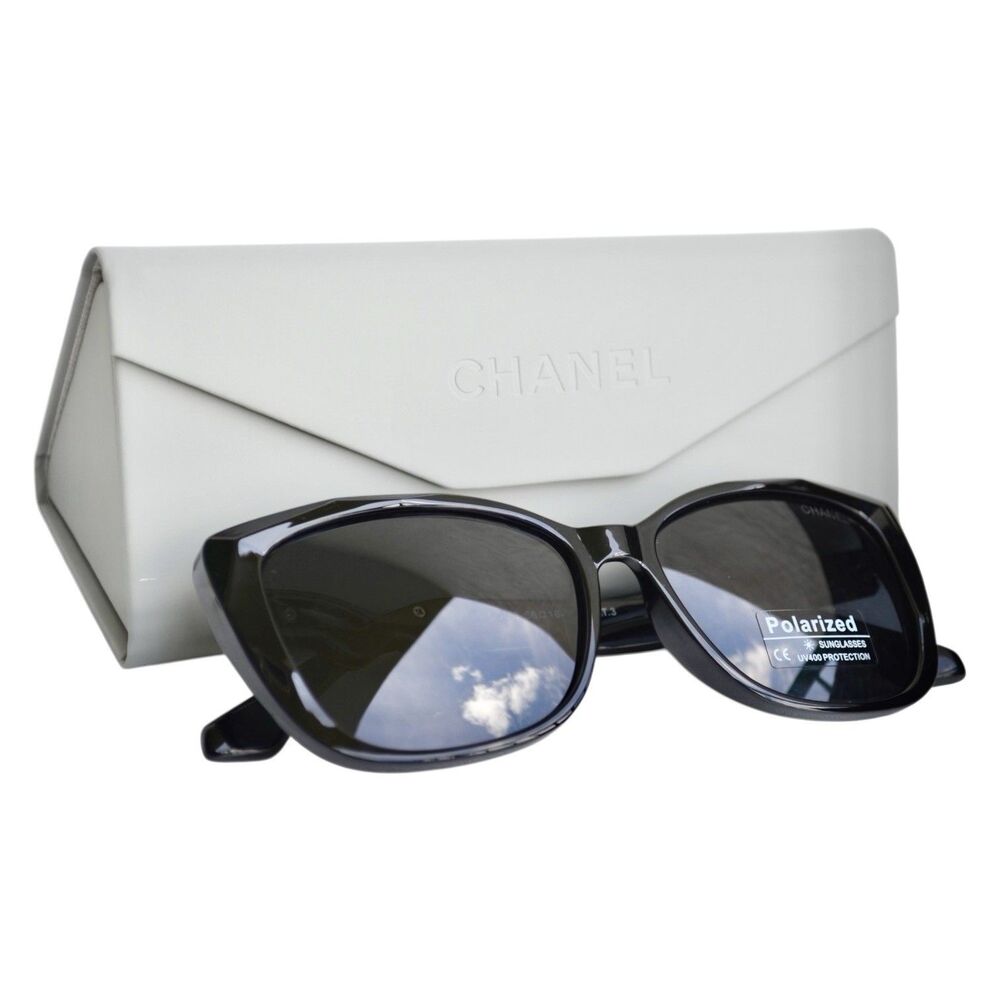 CHANEL Black Sunglasses